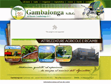 Tablet Screenshot of gambalonga.it
